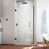 DreamLine Unidoor Plus 30-30 1/2 In. W X 72 In. H Frameless Hinged Shower Door