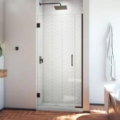 DreamLine Unidoor Plus 30-30 1/2 In. W X 72 In. H Frameless Hinged Shower Door