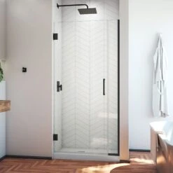 DreamLine Unidoor Plus 30 1/2 - 31 In. W X 72 In. H Frameless Hinged Shower Door