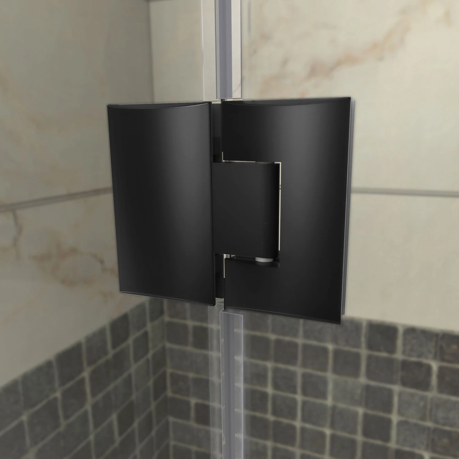 DreamLine Unidoor-X 57 Inch W X 30-3/8 Inch D X 72 Inch H Frameless Hinged Shower Enclosure - Image 8