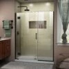 DreamLine Unidoor-X 52-52 1/2 In. W X 72 In. H Frameless Hinged Shower Door