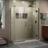 DreamLine Unidoor-X 52 Inch W X 34-3/8 Inch D X 72 Inch H Frameless Hinged Shower Enclosure