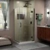DreamLine Unidoor-X 33-3/8 Inch W X 34 Inch D X 72 Inch H Frameless Hinged Shower Enclosure