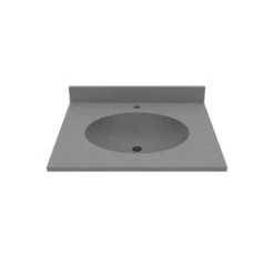24 Inch Vanity Top With Oval Integral Sink