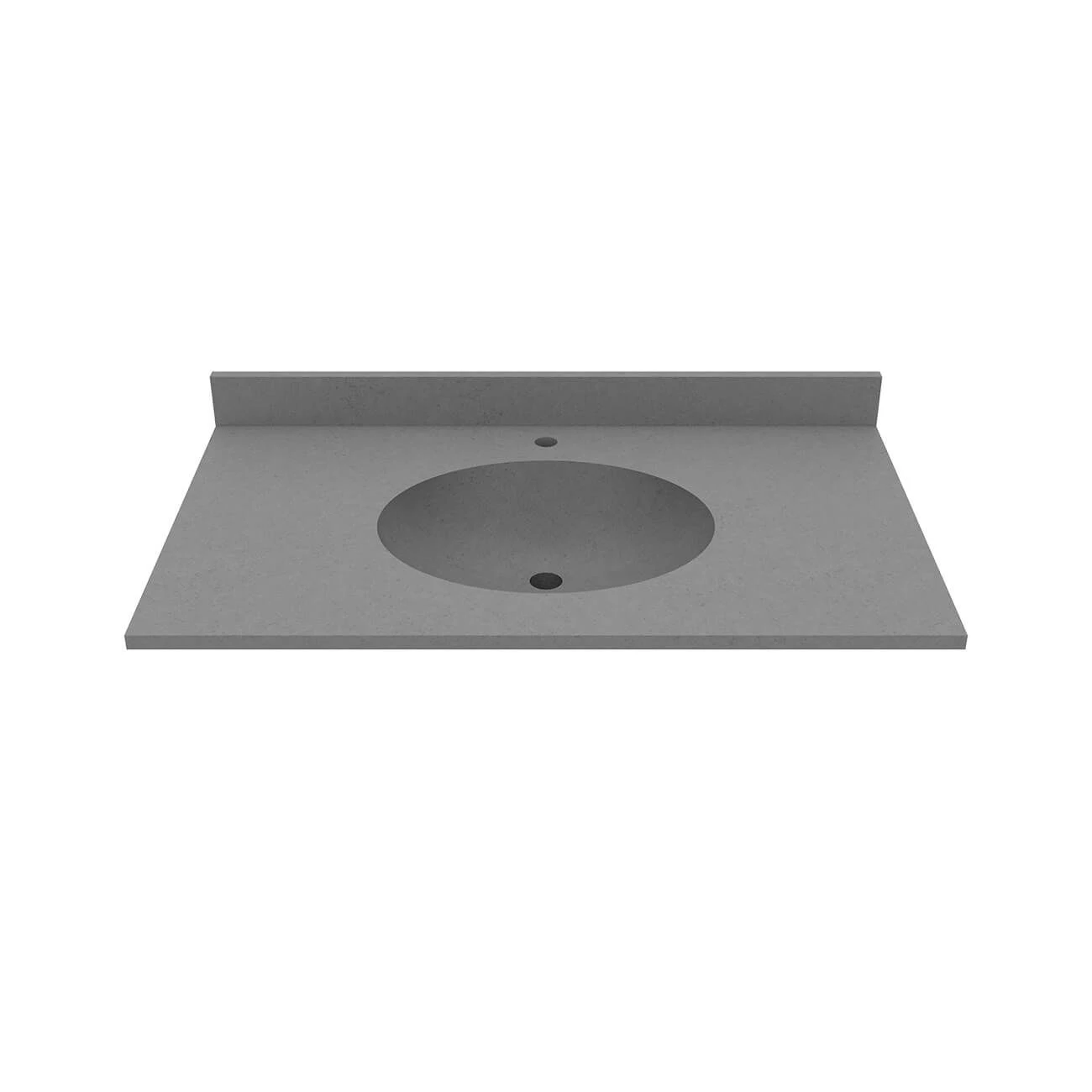 37 Inch Vanity Top With Oval Integral Sink