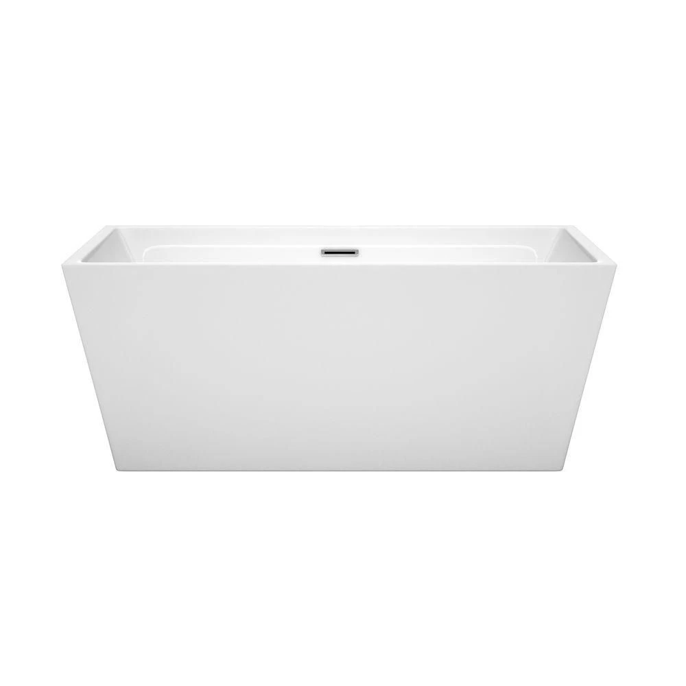 Sara Acrylic Double Ended Freestanding Bathtub - No Faucet Drillings - Image 2