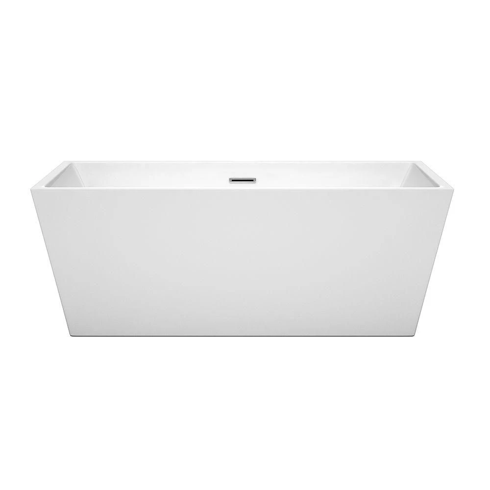 Sara Acrylic Double Ended Freestanding Bathtub - No Faucet Drillings - Image 3