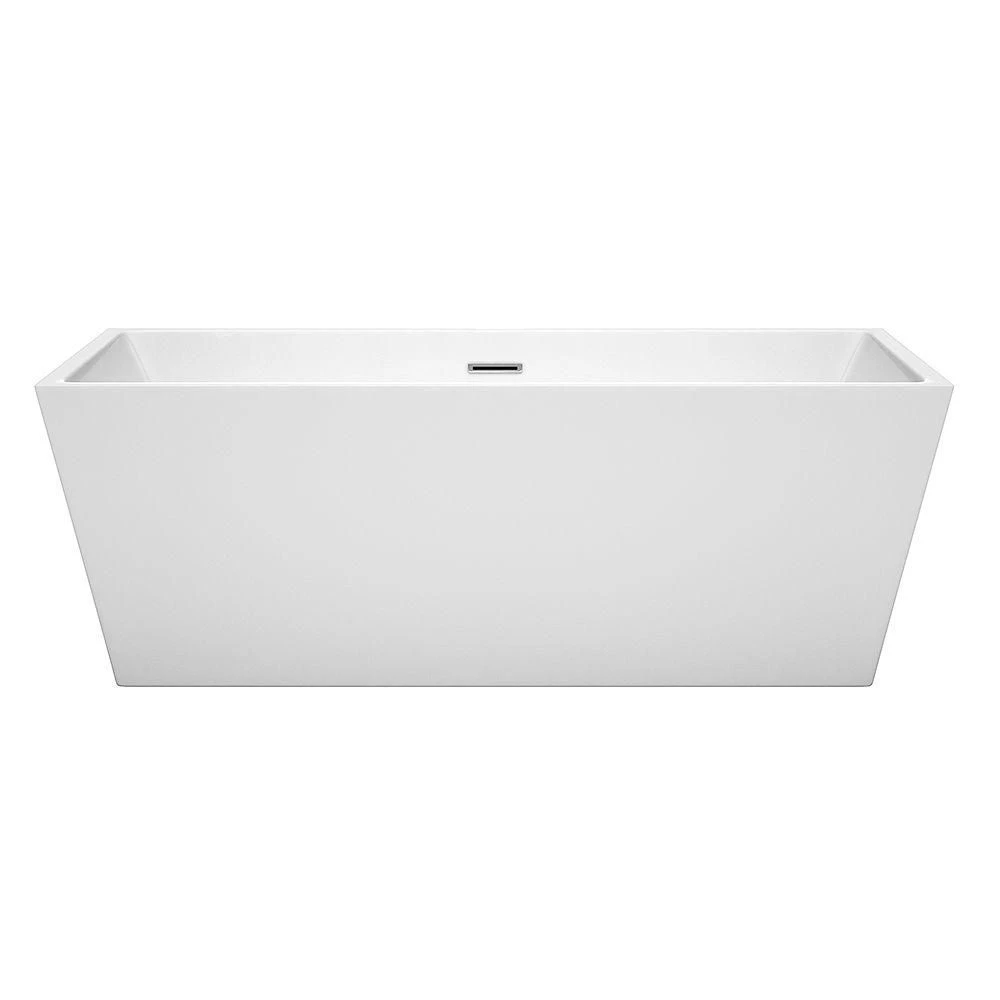 Sara Acrylic Double Ended Freestanding Bathtub - No Faucet Drillings - Image 4