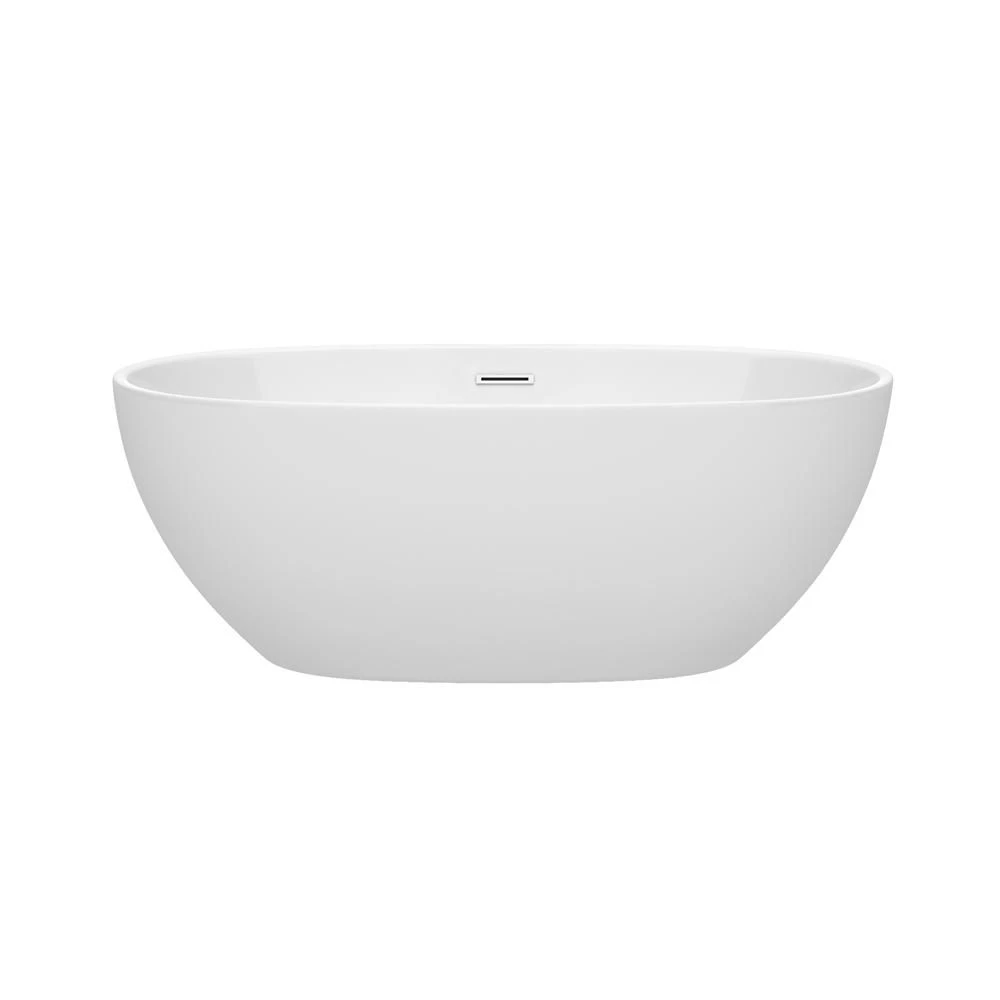 Juno Acrylic Double Ended Freestanding Bathtub - No Faucet Drillings - Image 4