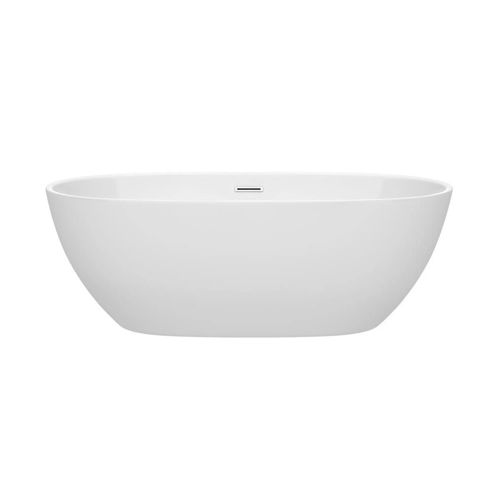 Juno Acrylic Double Ended Freestanding Bathtub - No Faucet Drillings - Image 3