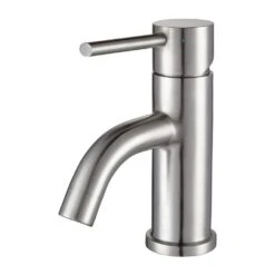 Waterhaus Single Lever Lavatory Faucet - Brushed Stainless Steel